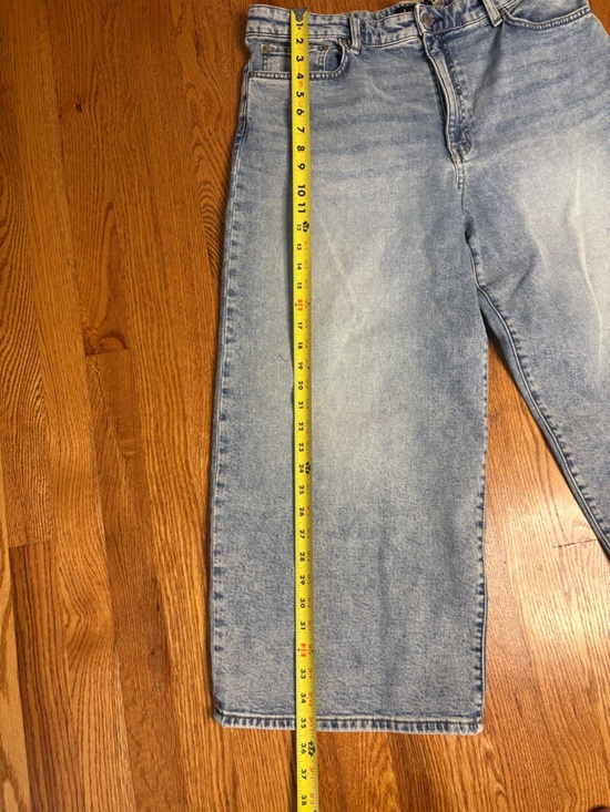 Ralph Lauren Light Blue Cropped Wide-Leg Jeans - Picture 9 of 12